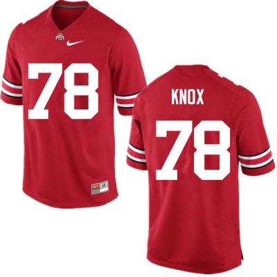 NCAA Ohio State Buckeyes Men's #78 Demetrius Knox Red Nike Football College Jersey RUD1045MB